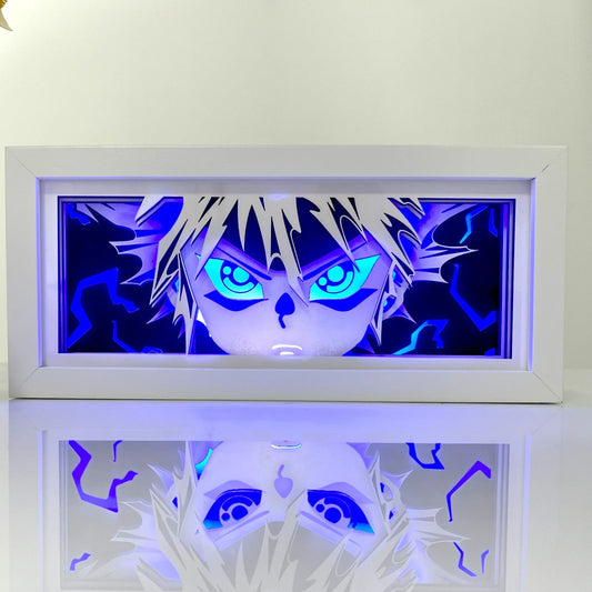 Anime 3D Shadow Lamp Manga Night Light Laser Carving Paper Lamp Light Box Table Lamp Room Decoration Perfect for Party and Gift
